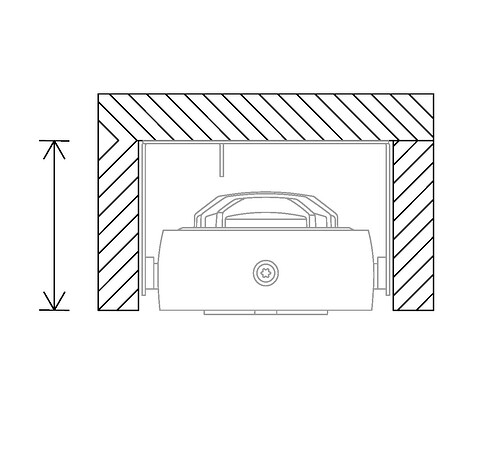 Gimbal mit Montagebügel - Geringe Einbautiefe