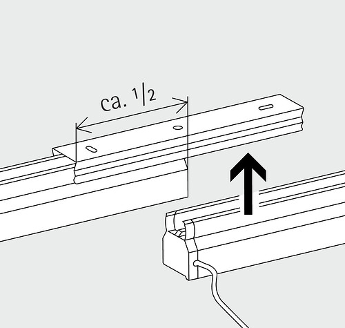 Lightgap - Continuous line arrangements are possible