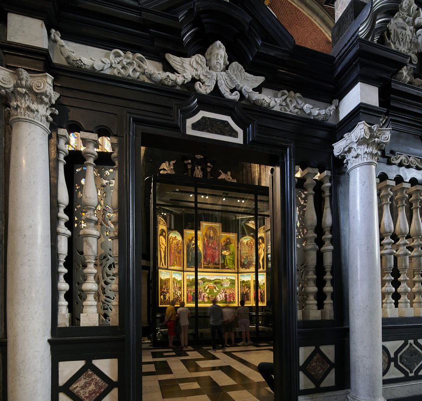 El Altar de Gante: «La adoración del cordero místico», Het Lam Gods