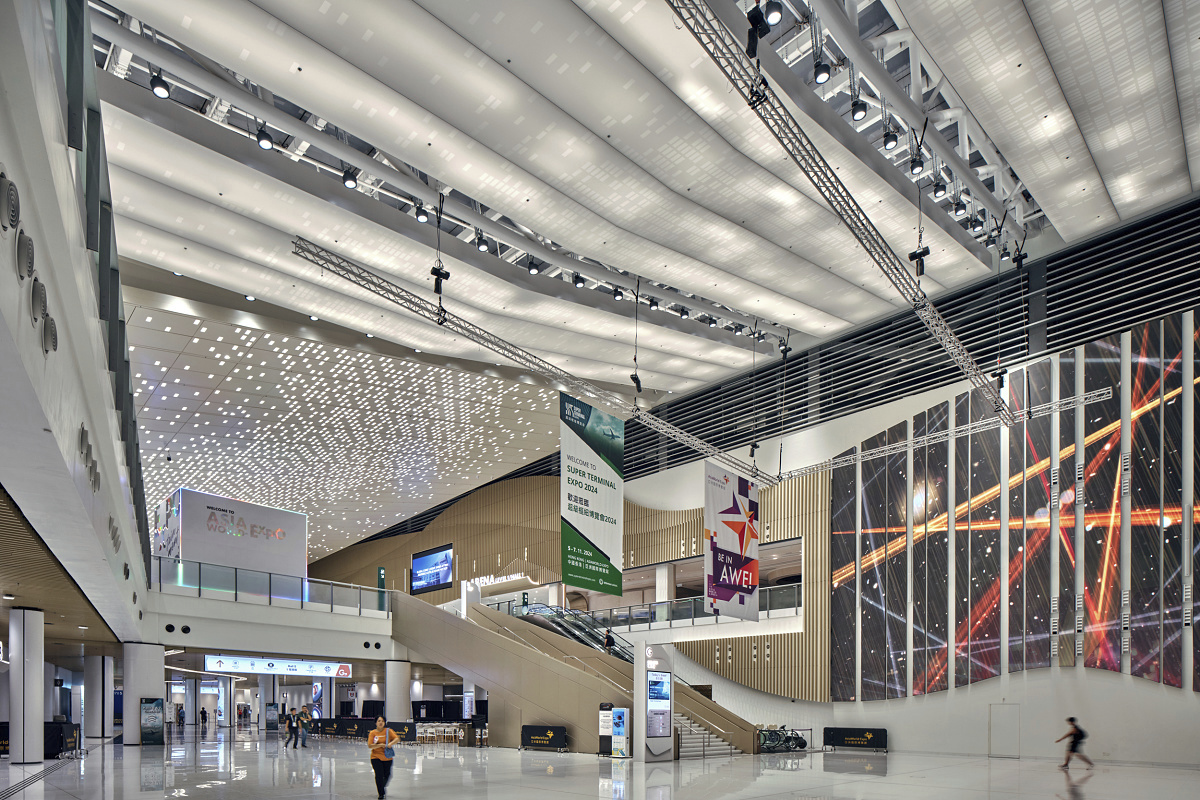 Asia World-Expo-Lobby van de oostelijke entree, Hongkong