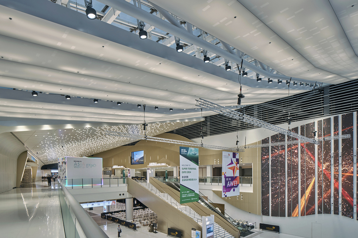 Asia World-Expo-Lobby van de oostelijke entree, Hongkong
