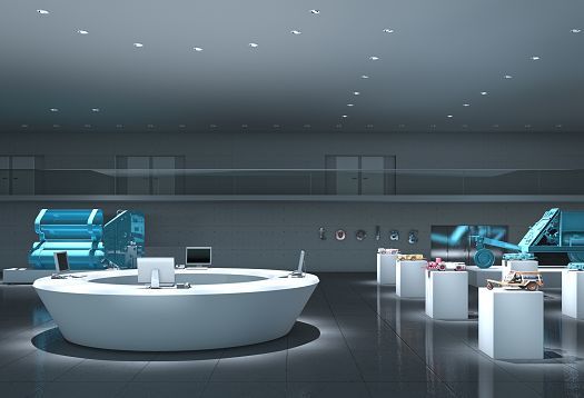 Bedrijfsfoyer - productexpositie