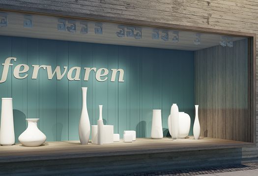 Efficient visual comfort: Shop window