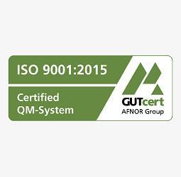 ERCO ISO 9001:2015 certification for quality management systems.