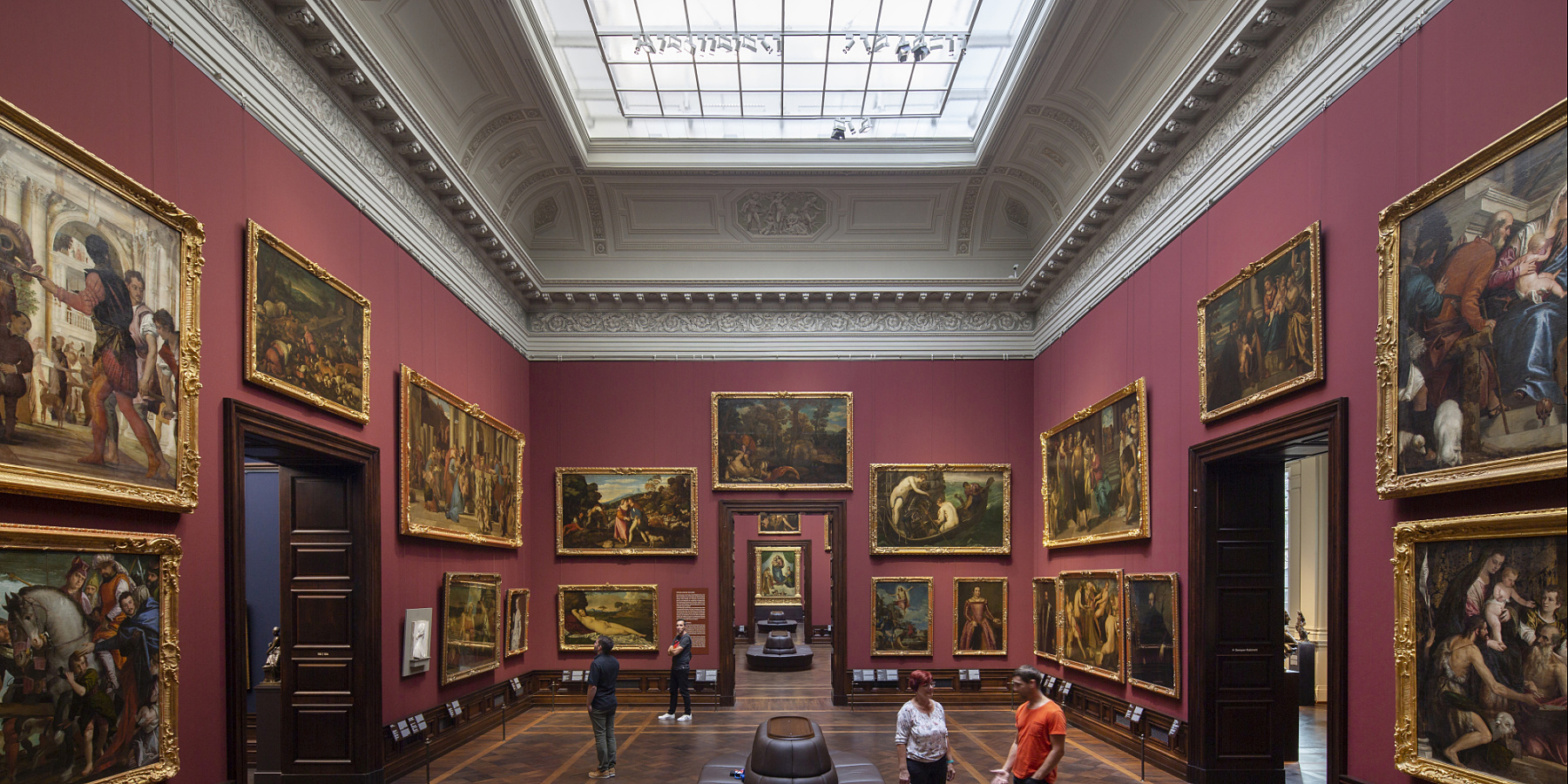 Projecteurs LED ERCO dans la Galerie des Maîtres Anciens, Dresde, Allemagne