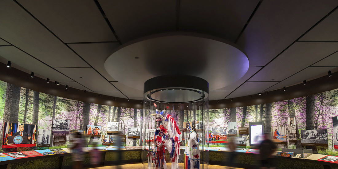 LED light LED lighting at the First Americans Museum, Oklahoma City