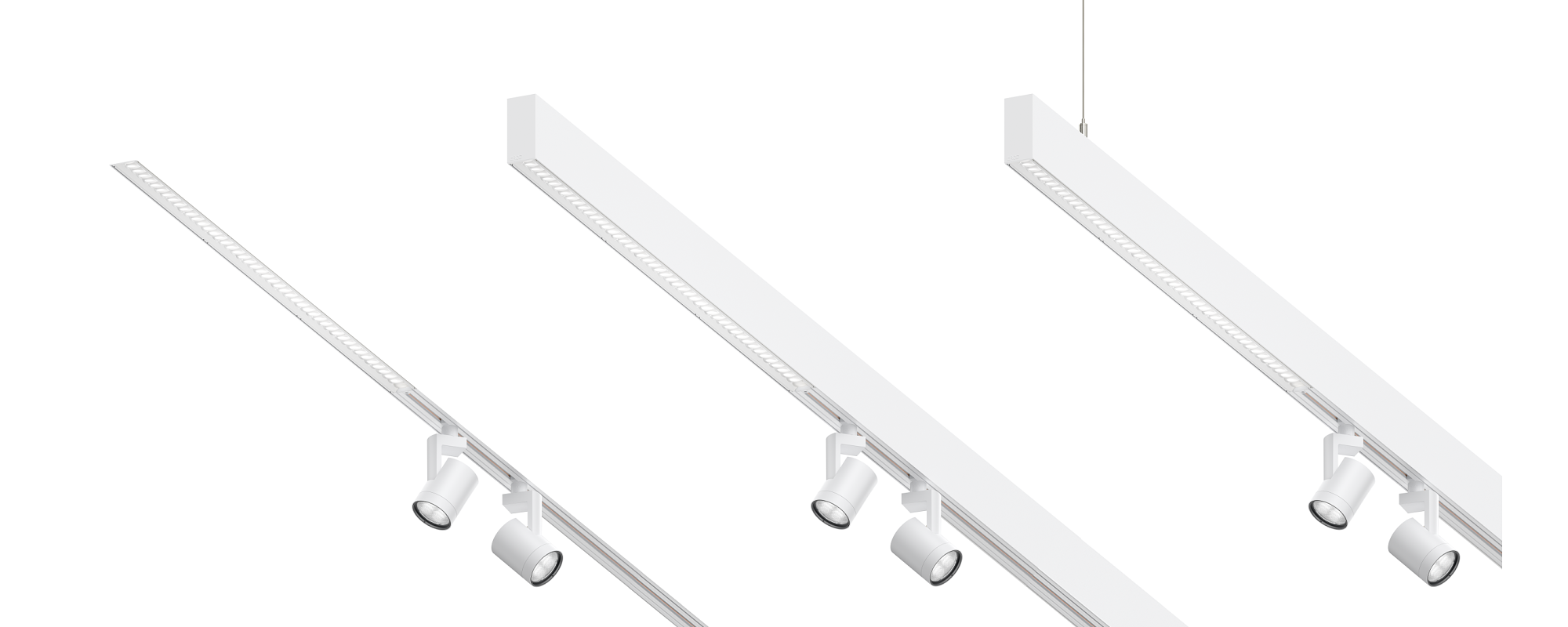 Invia 48V - Track and light structures