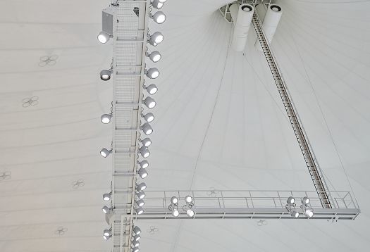 LED-Relighting Olympia-Schwimmhalle, München