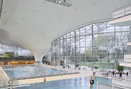 LED-Relighting Olympia-Schwimmhalle, München