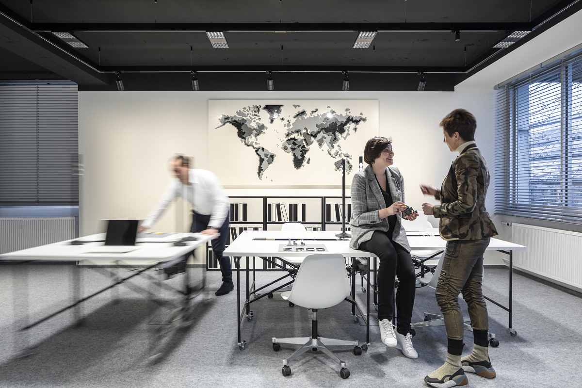 Lumière pour bureaux flexibles