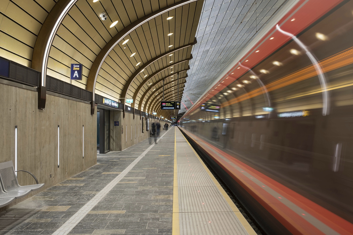 Illuminazione per stazioni ferroviarie