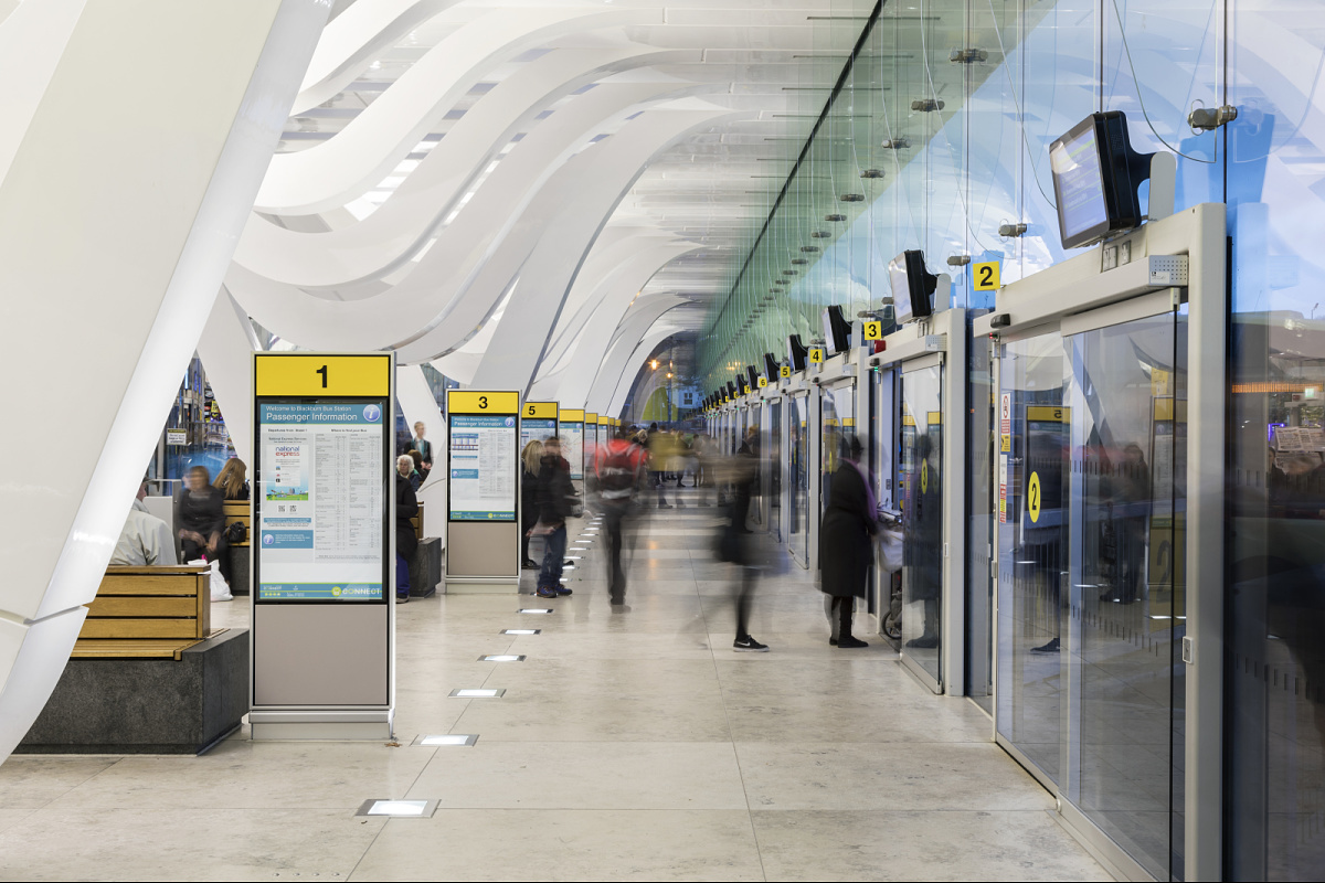 Illuminazione per stazioni ferroviarie