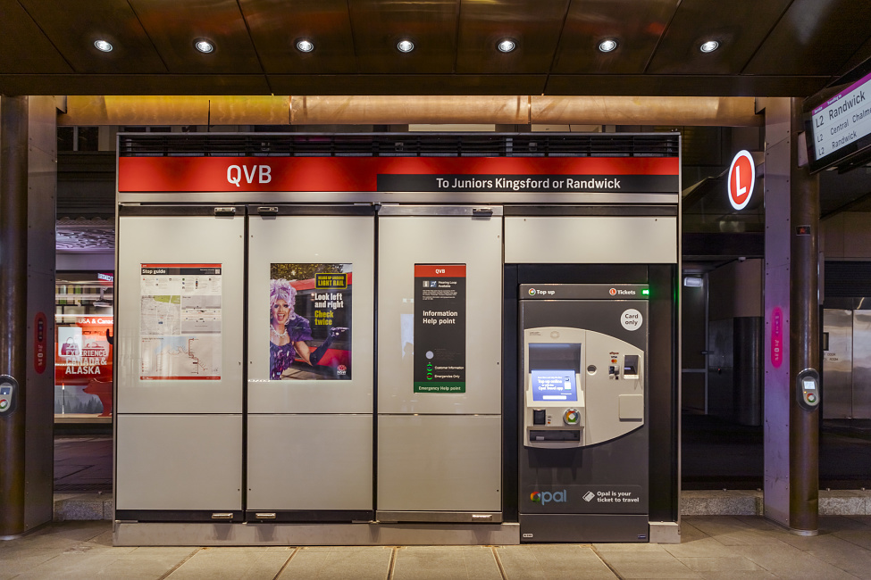 Station du Light Rail, QVB, Sydney