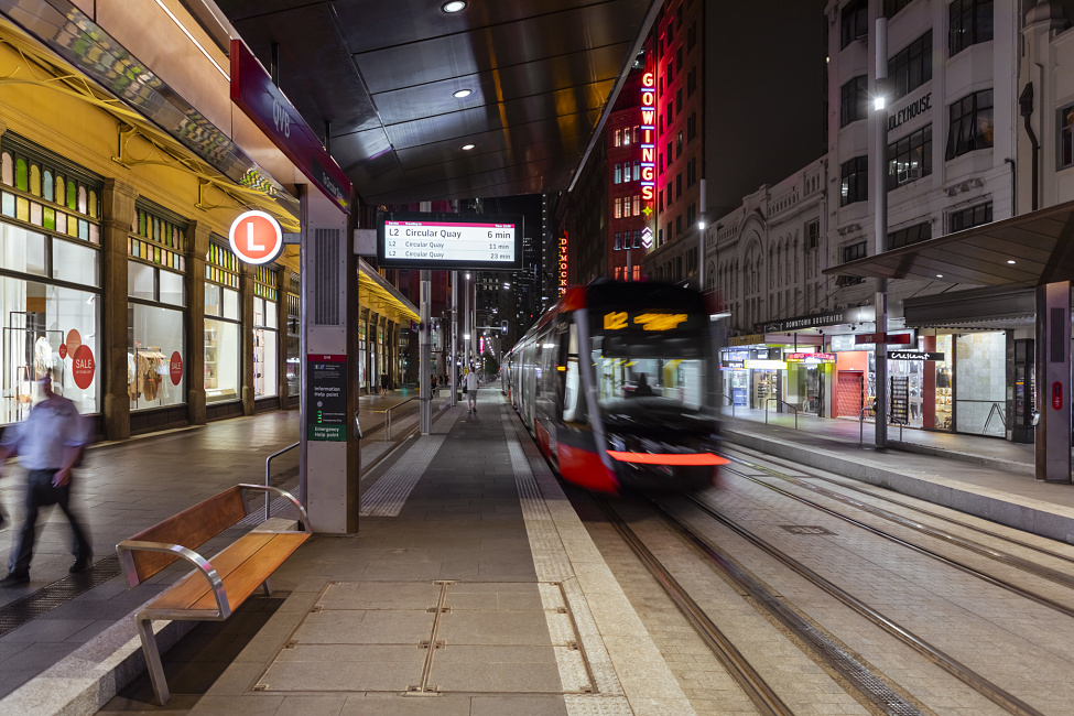 Station du Light Rail, QVB, Sydney