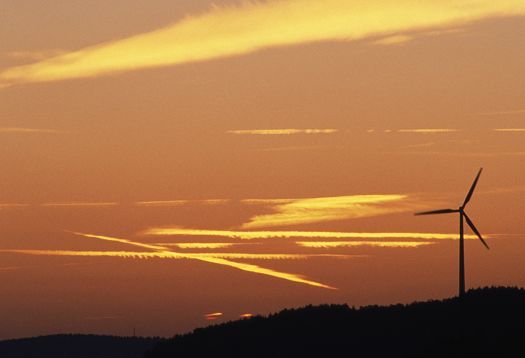 Mesopic vision: Representation of the sky at twilight.
