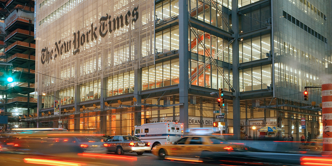 New York Times Building Facade