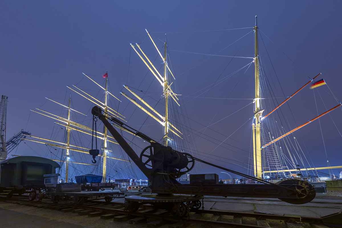 Quatre-mâts barque « Peking », Hambourg