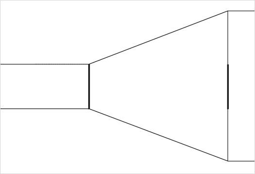 Perspective drawing of a room demonstrates the effect of expectation in perceptual psychology. 