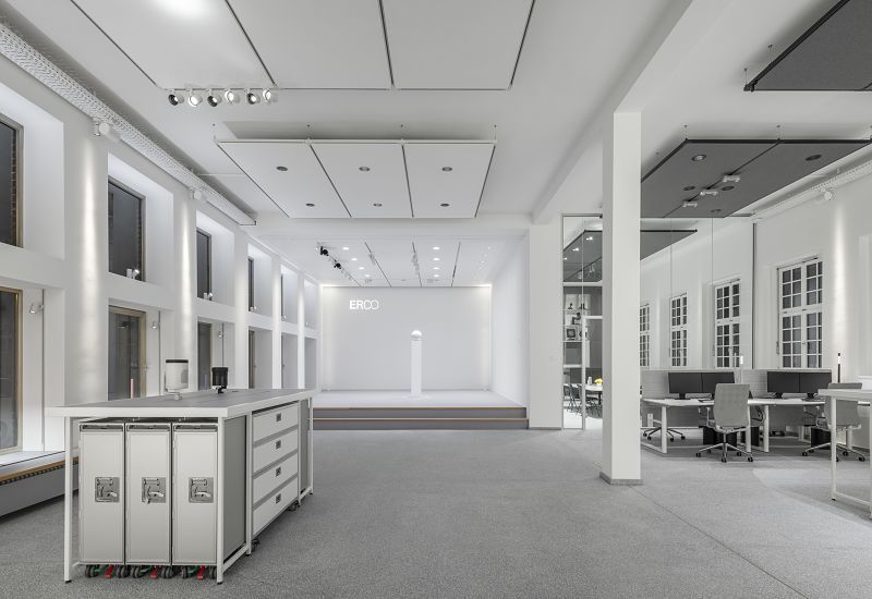 ERCO x JUNG showroom at Ledigenheim Munich