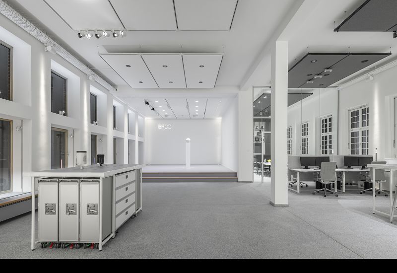 ERCO x JUNG showroom at Ledigenheim Munich
