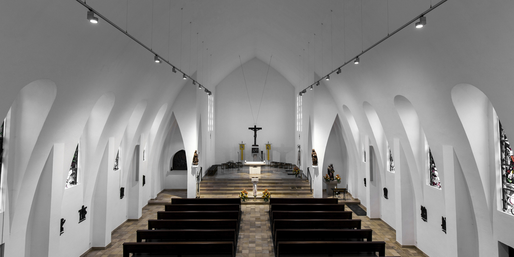 Relighting of the Church of St Mary’s Birth in Grevenbroich, Grevenbroich, Germany