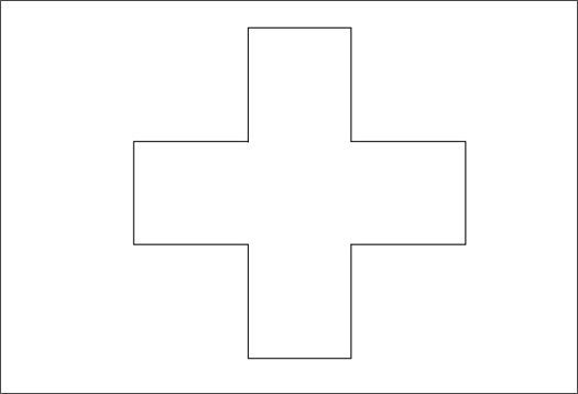Percezione della forma: l’immagine della croce illustra la legge della chiusura.