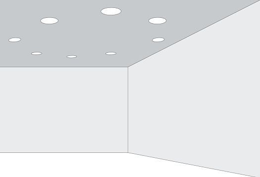 Depiction of points arranged in a ring visualises the law of proximity as part of shape perception.