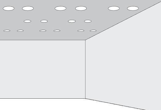 Percezione della forma: rappresentazione di punti che vengono percepiti in coppie.