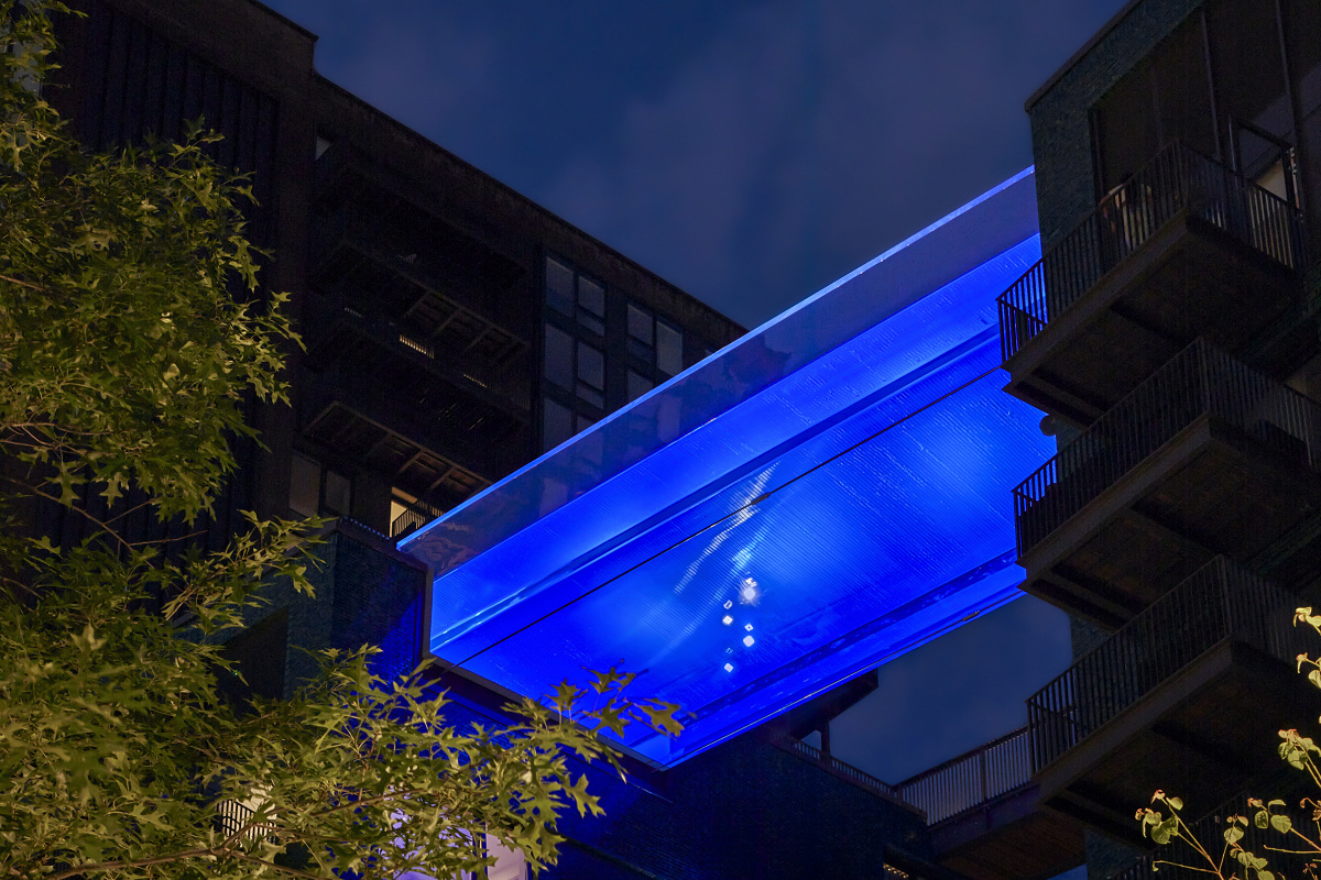 Piscina flotante de Embassy Gardens