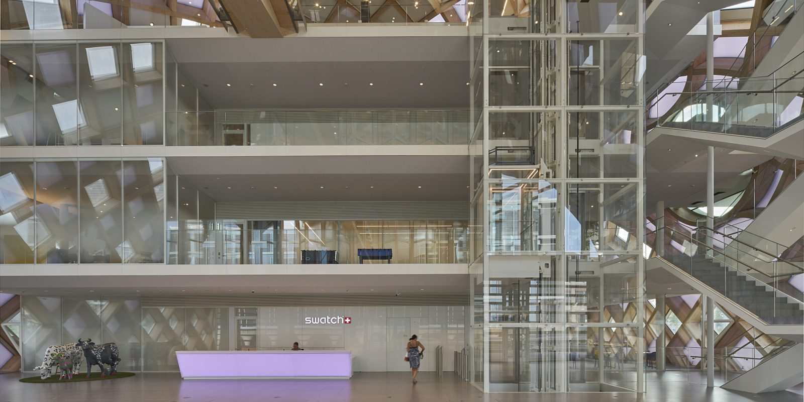 Swatch Headquarters en Cité du Temps, Biel/Zwitserland