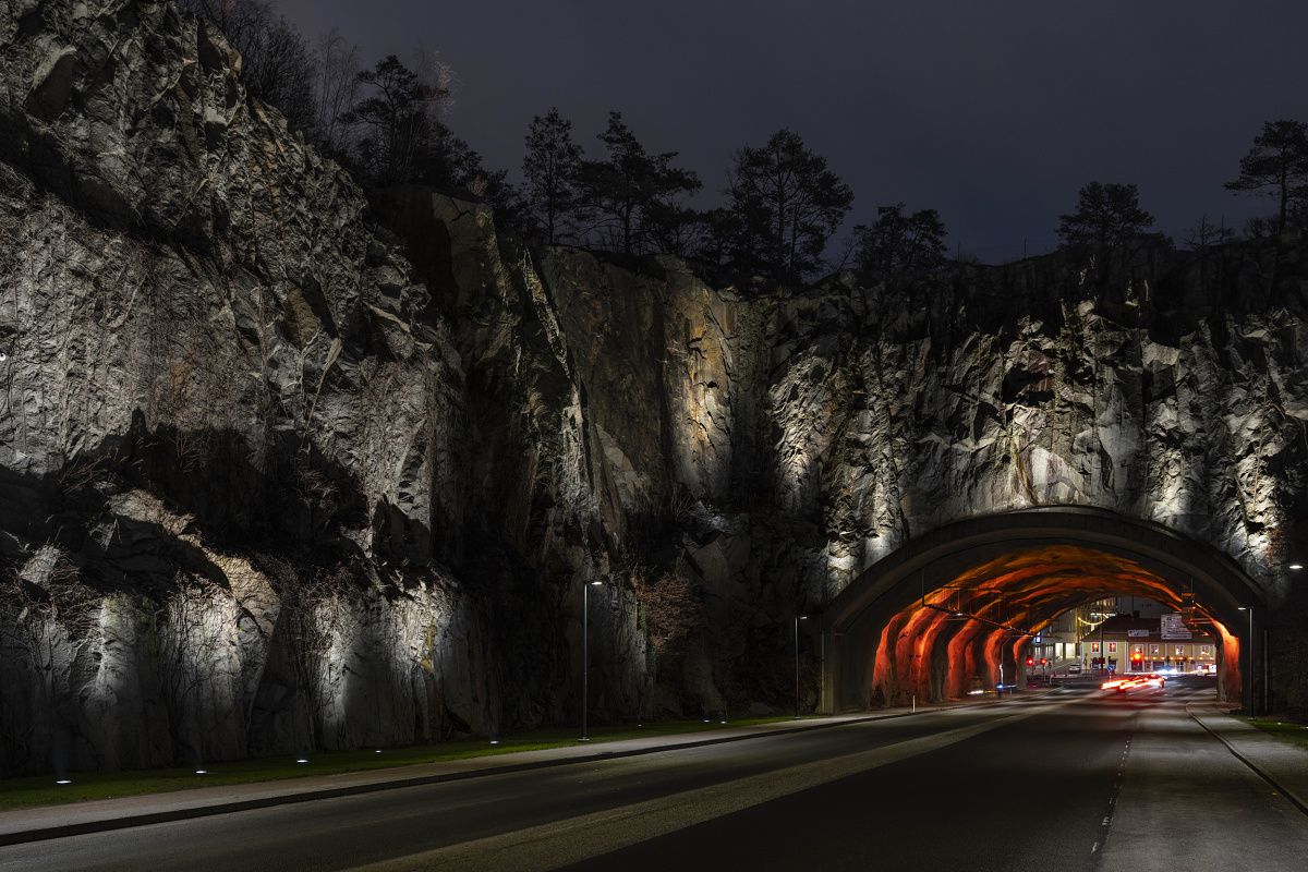 Puerta de la ciudad y túnel de granito, Karlshamn