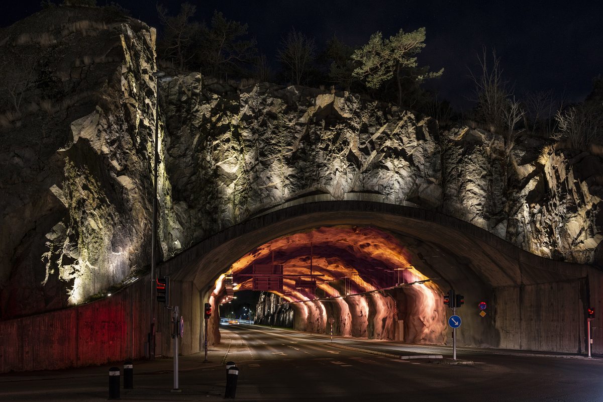 Puerta de la ciudad y túnel de granito, Karlshamn