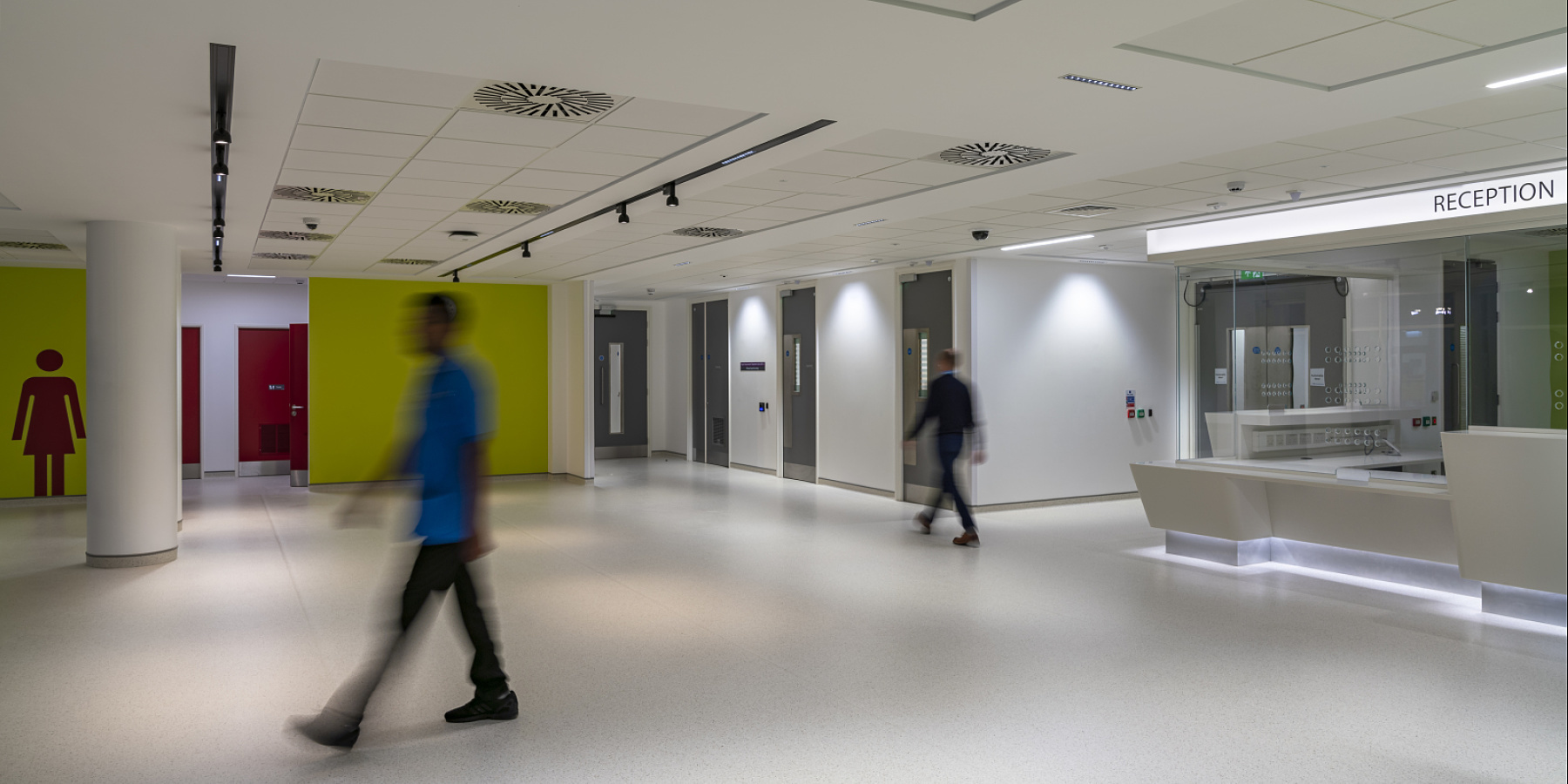 LED light Luminaires with Bluetooth control in Ulster Hospital, Belfast