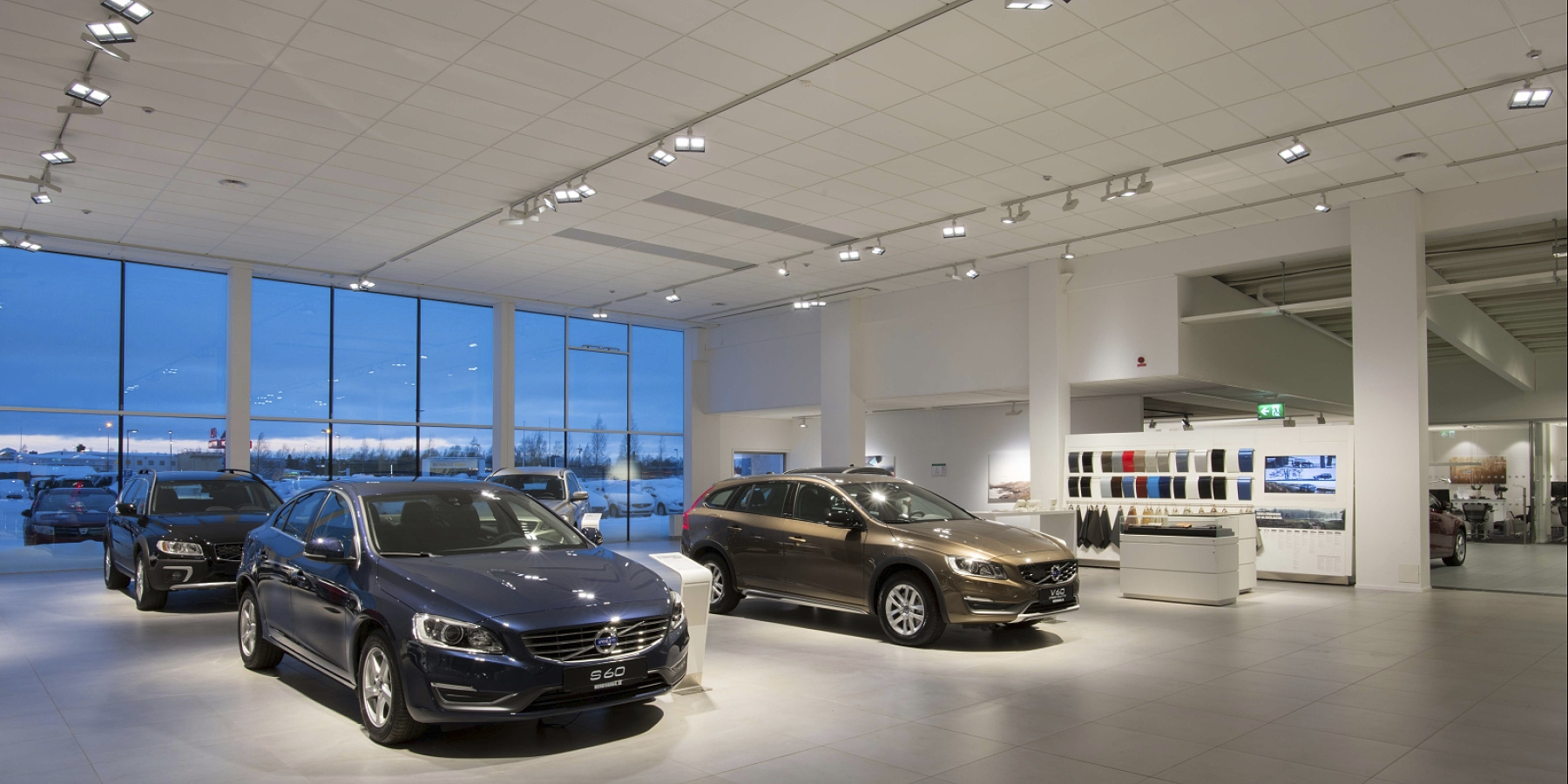 Volvo Retail Experience in de showroom in Luleå, Berlijn, Zweden