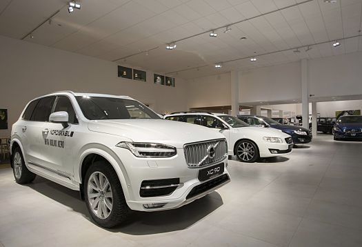 Volvo Retail Experience in de showroom in Luleå