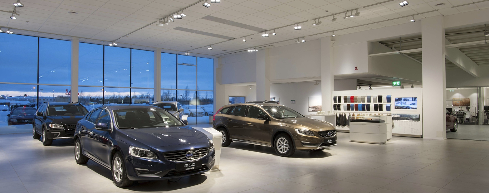 Volvo Retail Experience in de showroom in Luleå, Berlijn, Zweden