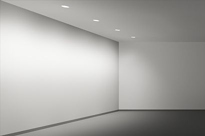 Illuminazione diffusa delle pareti con focalizzazione