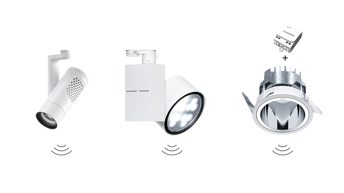 Wireless control of ERCO luminaires with Casambi Bluetooth