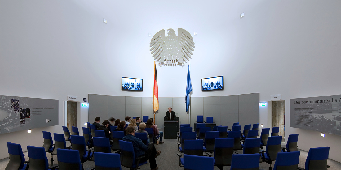 Exhibition space at Deutscher Dom church, Berlin