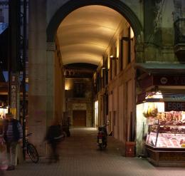 Arcades van de markt La Boqueria