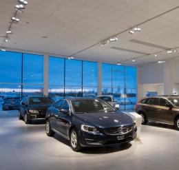 Volvo Retail Experience in de showroom in Luleå