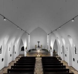Nueva iluminación de la iglesia parroquial St. Mariä Geburt en Grevenbroich