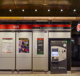 Station du Light Rail, QVB, Sydney