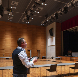 Rénovation de l’éclairage – Ferry Porsche Congress Center