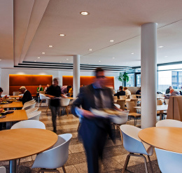 Canteen at the Ministry of Labour, Integration and Social Affairs of North Rhine-Westphalia, Düsseldorf